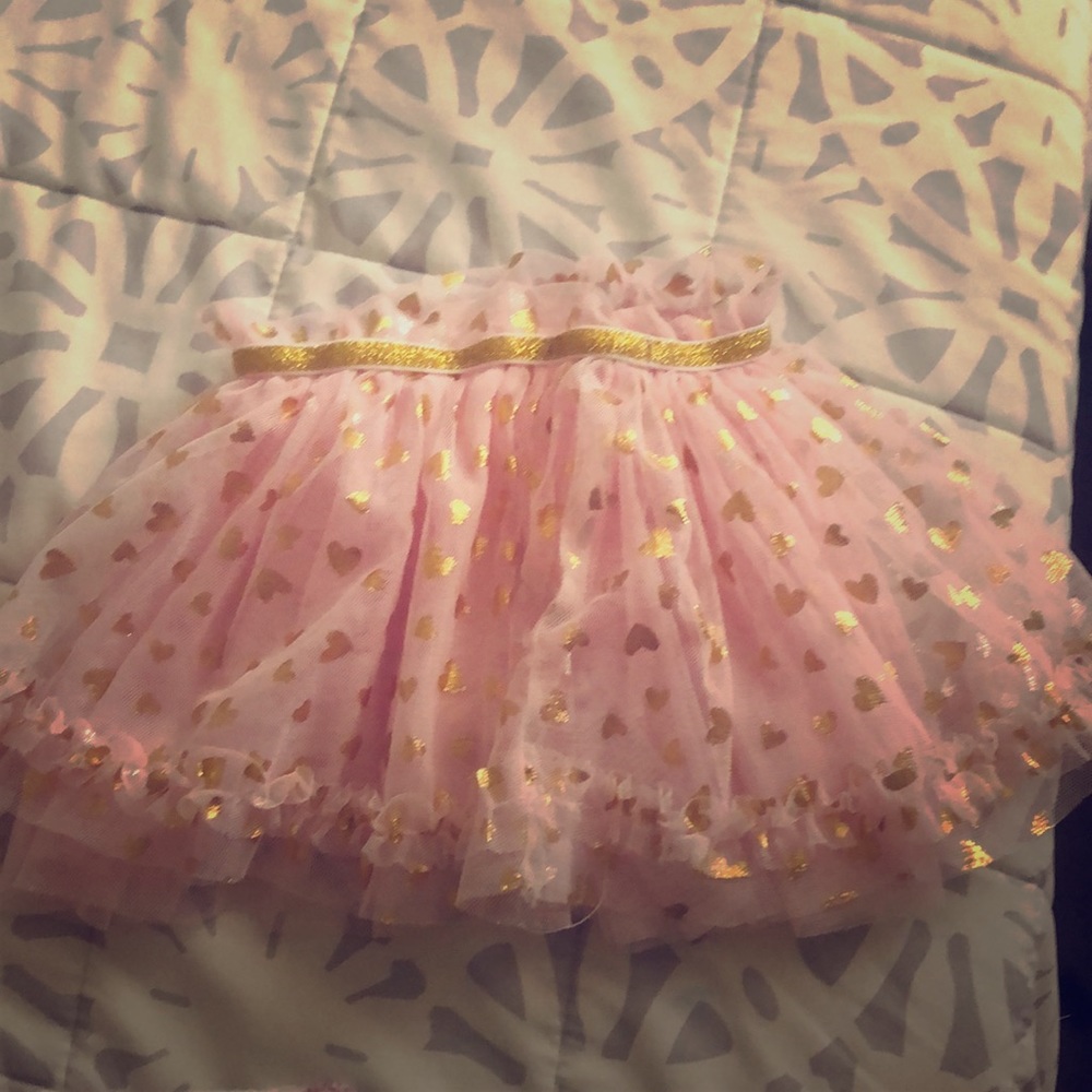 Pink and gold tutu